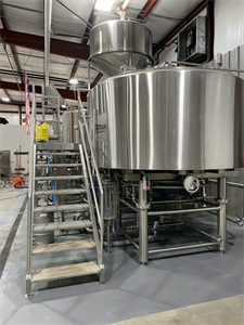 30bbl 3-vessel Automated Brewhouse, 60bbl CLT, 90bbl HLT, 3 x 30bbl FVs, 1 x 30bbl Brite